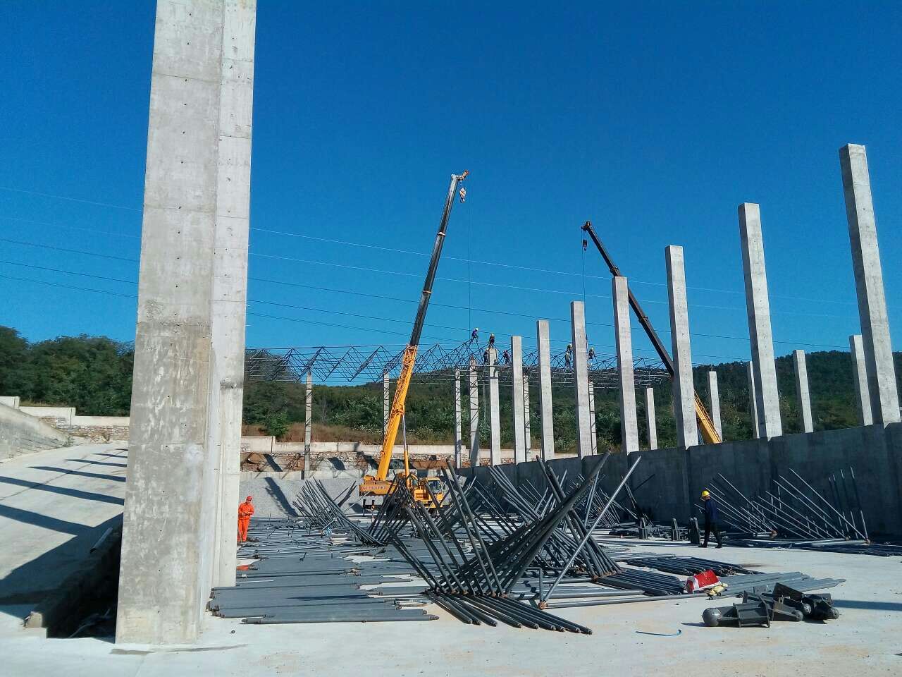 如皋搅拌站网架